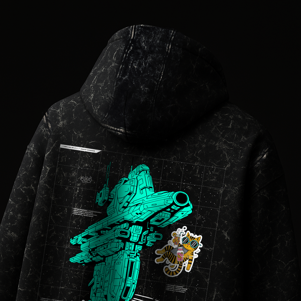 404 - Unisex Acid Washed Hoodie