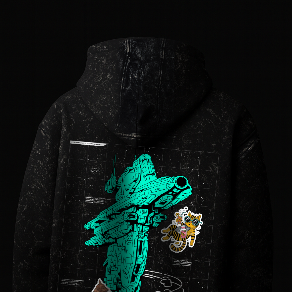 404 - Unisex Acid Washed Hoodie