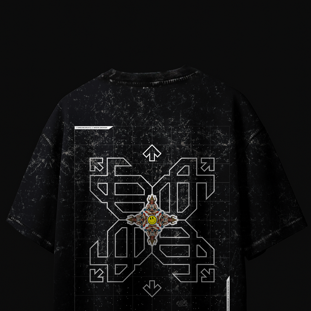 404 - Unisex Acid Washed Oversized Tee