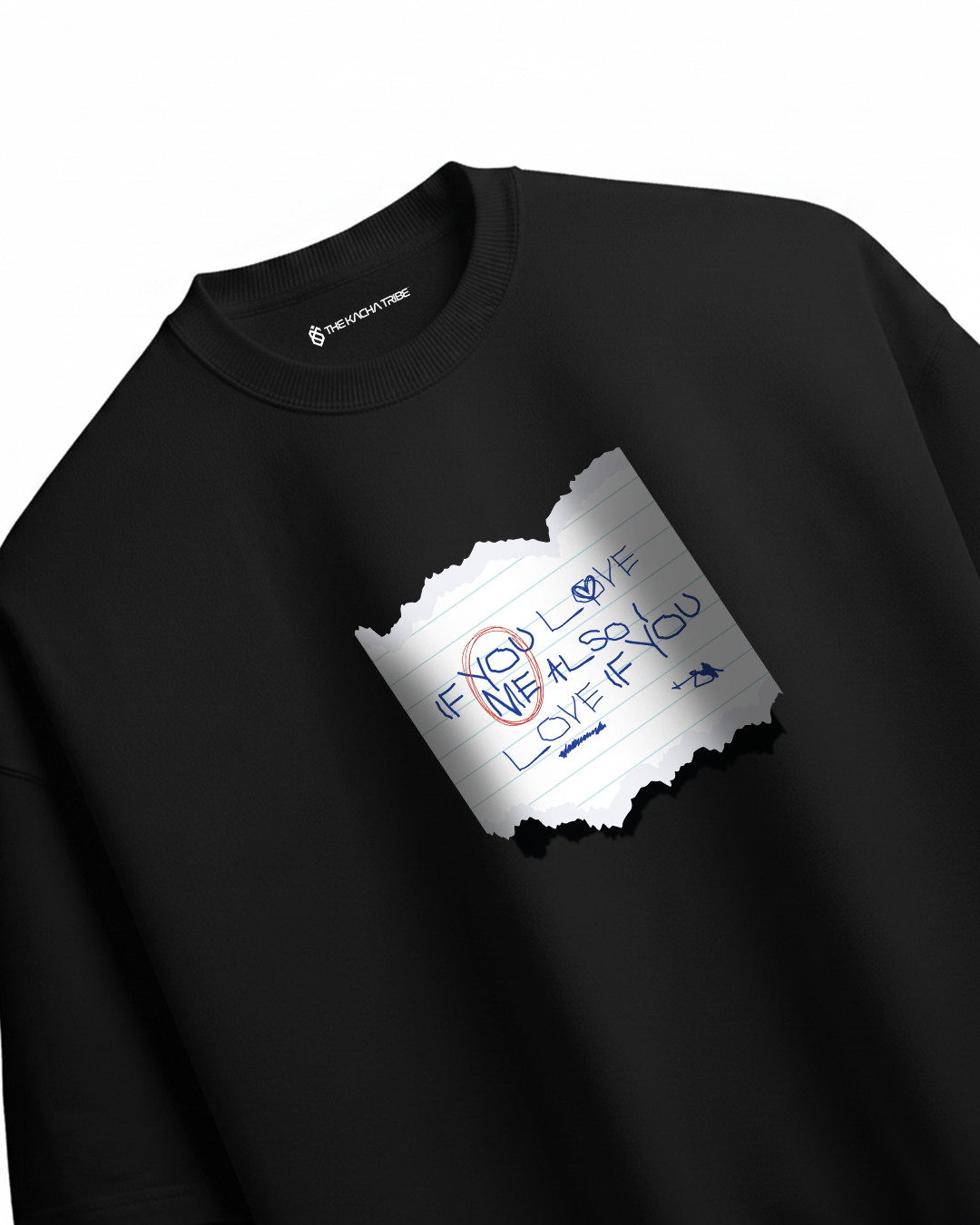 If You Love Me (Black) - Unisex Oversized Classic T-Shirt