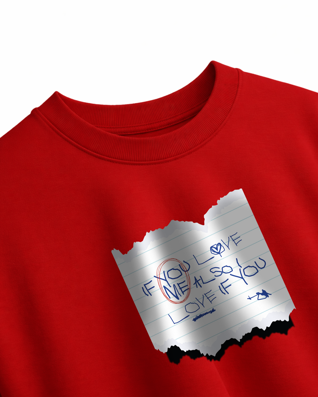 If You Love Me (Red) - Unisex Oversized Classic T-Shirt