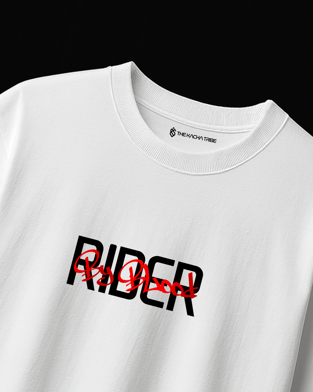 Rider White - Unisex Terry Oversized Tee