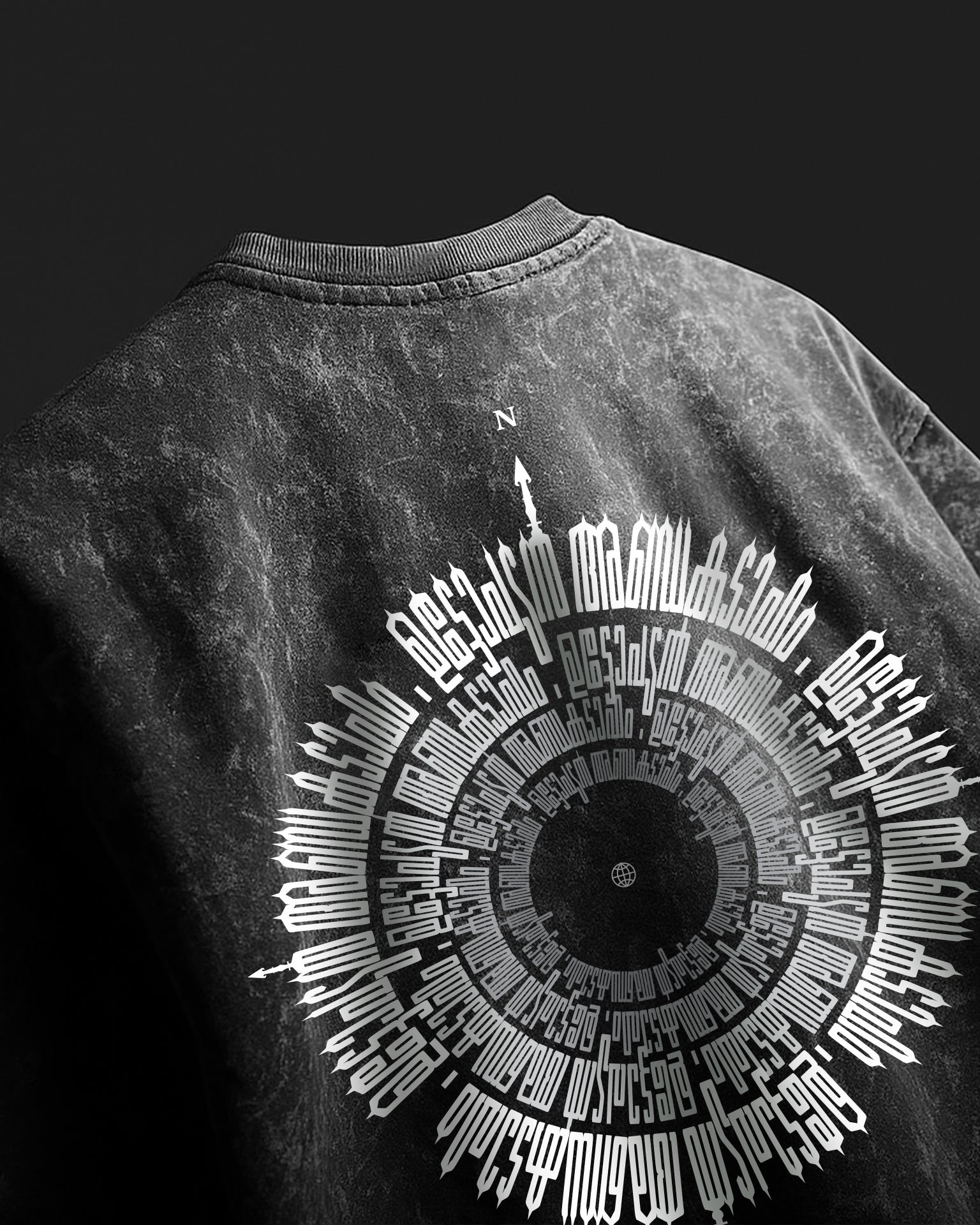 Uttopian Andakadaham - Unisex Acid Washed Oversized Tee